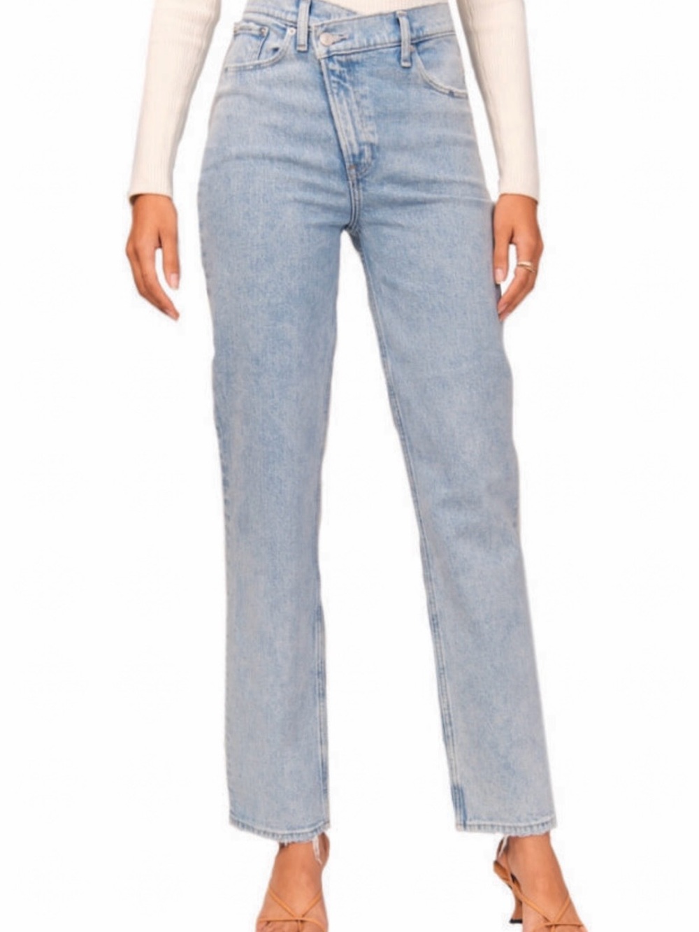 Abercrombie & Fitch 90s Straight Ultra High Rise Curve Love Light Jeans